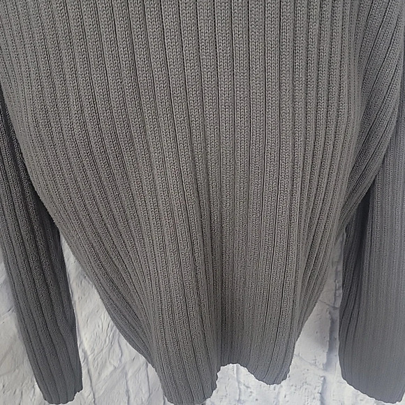 ROUTE 66 Knit Men's Mock‎ Neck Army Green Sweater XL/EG - Picture 3 of 7